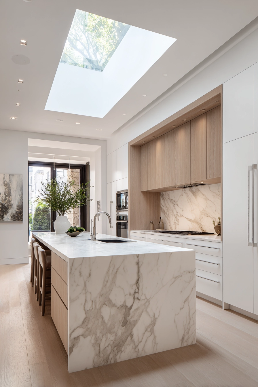 white oak and white kitchen 15