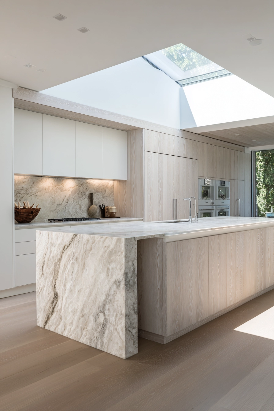 white oak and white kitchen 16