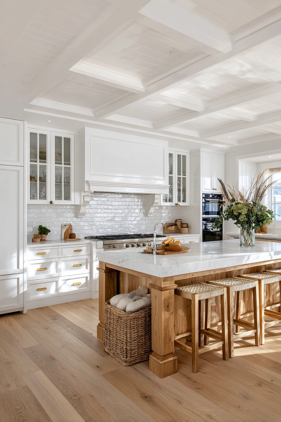 white oak and white kitchen 17