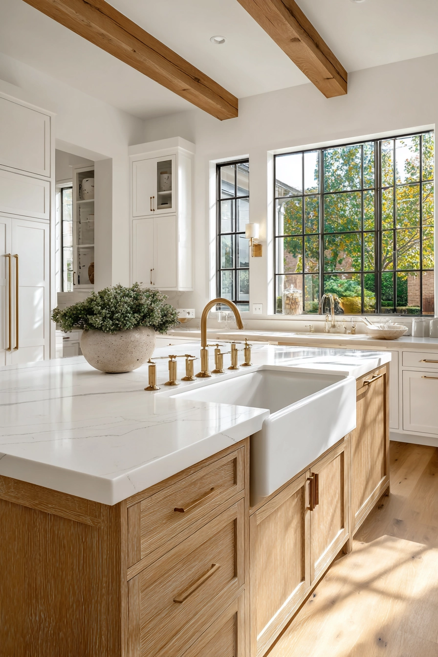 white oak and white kitchen 2